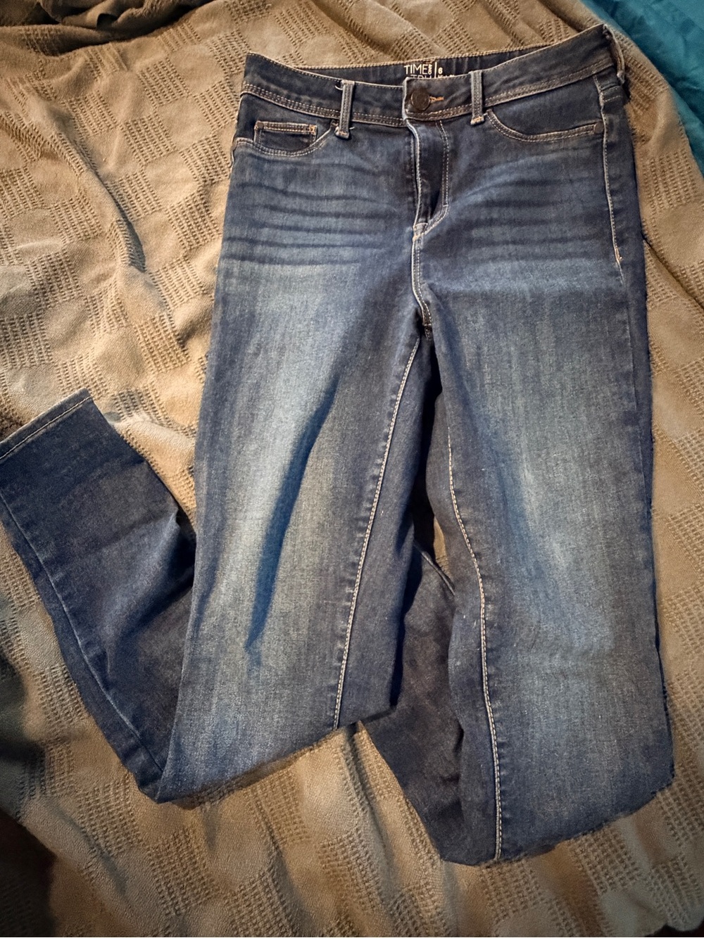 Time and Tru Women's Dark Blue High Rise Jeggings